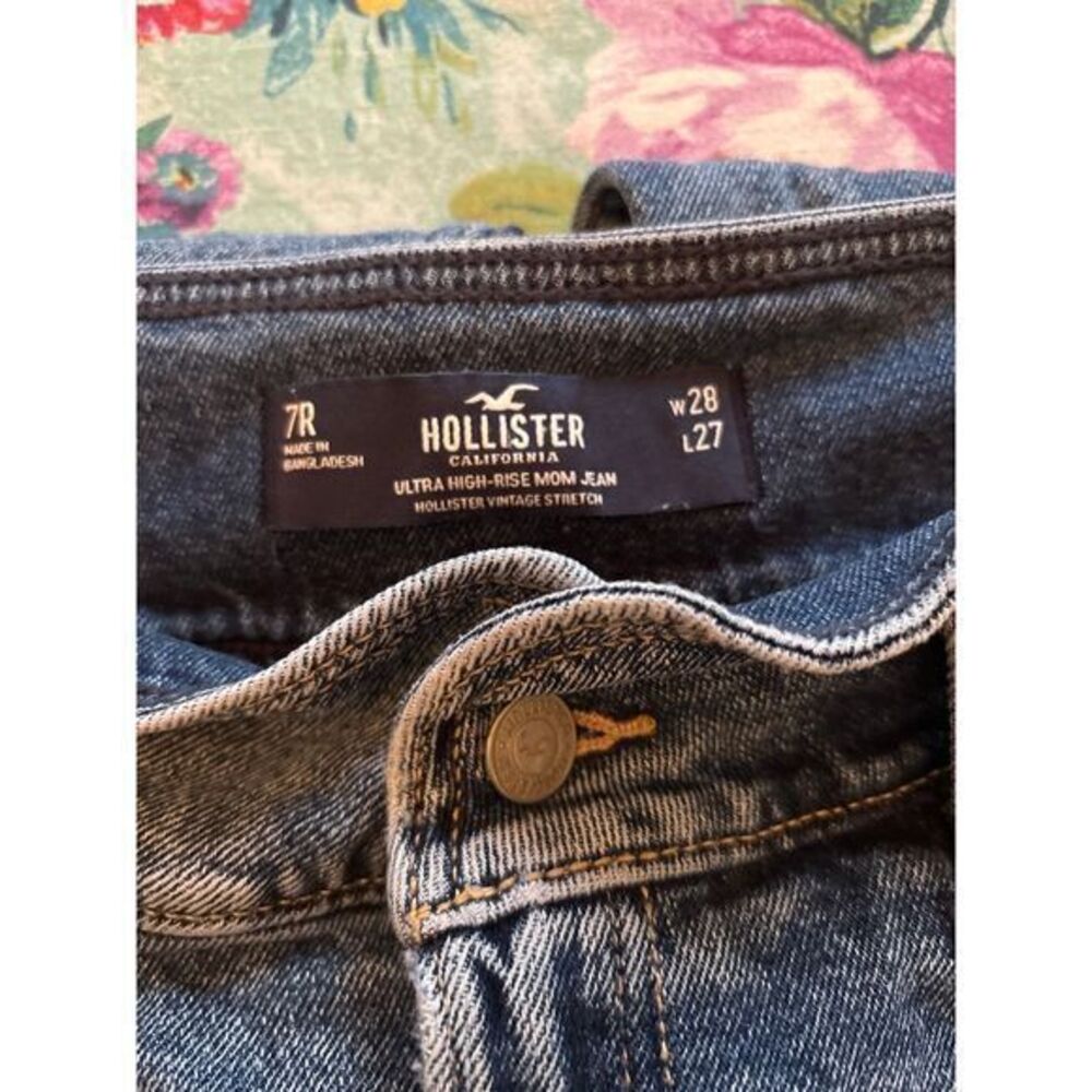 Hollister womens high rise mom jeans size 7R - Picture 3 of 3